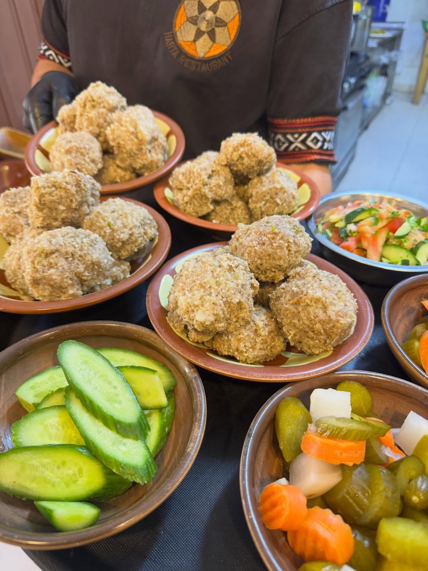 Jordanian Traditional Food Background